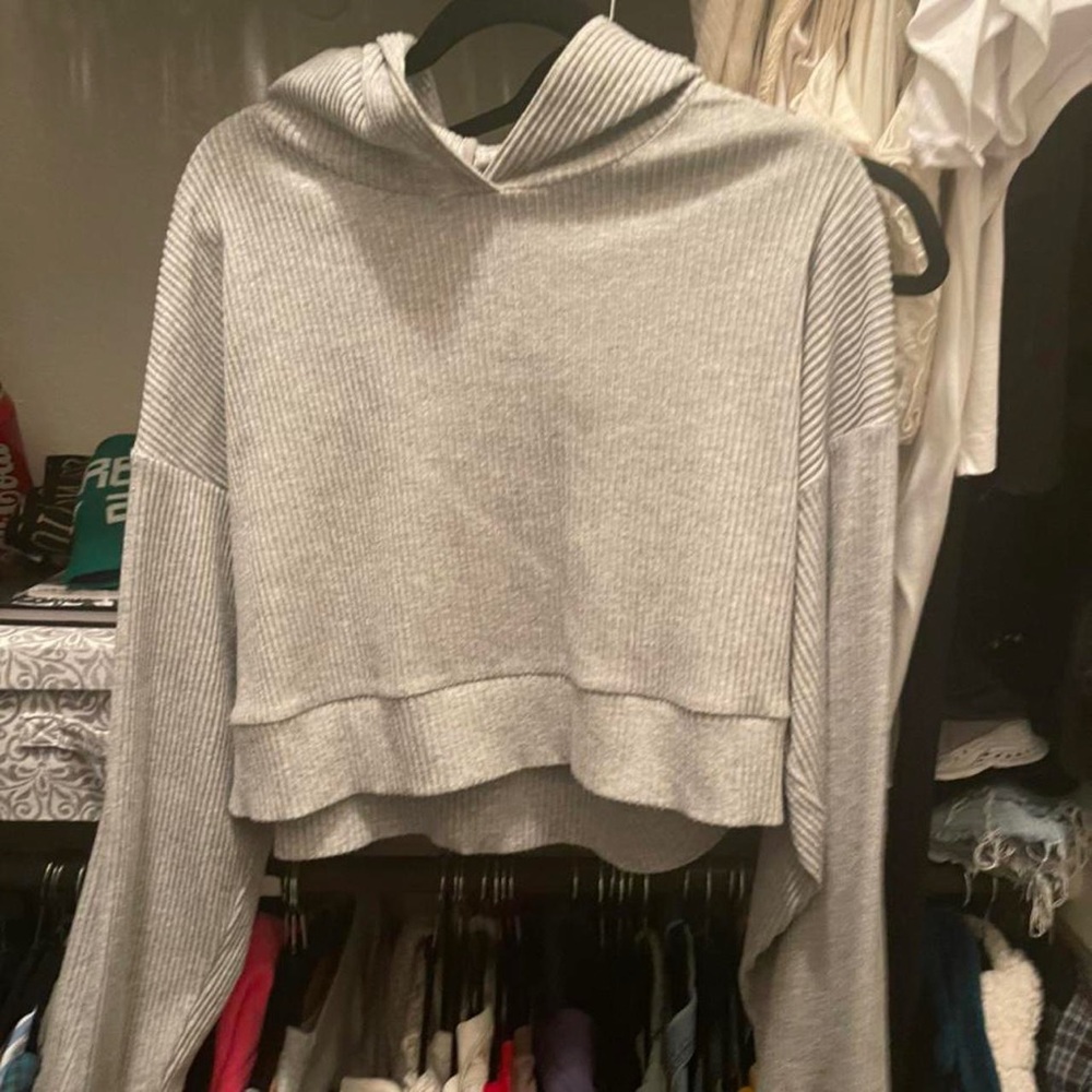 all grey cropped jacket